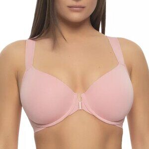 Paramour Felina Utopia Front Close Underwire T-Shirt Bra 40DD Bridal Rose 155149